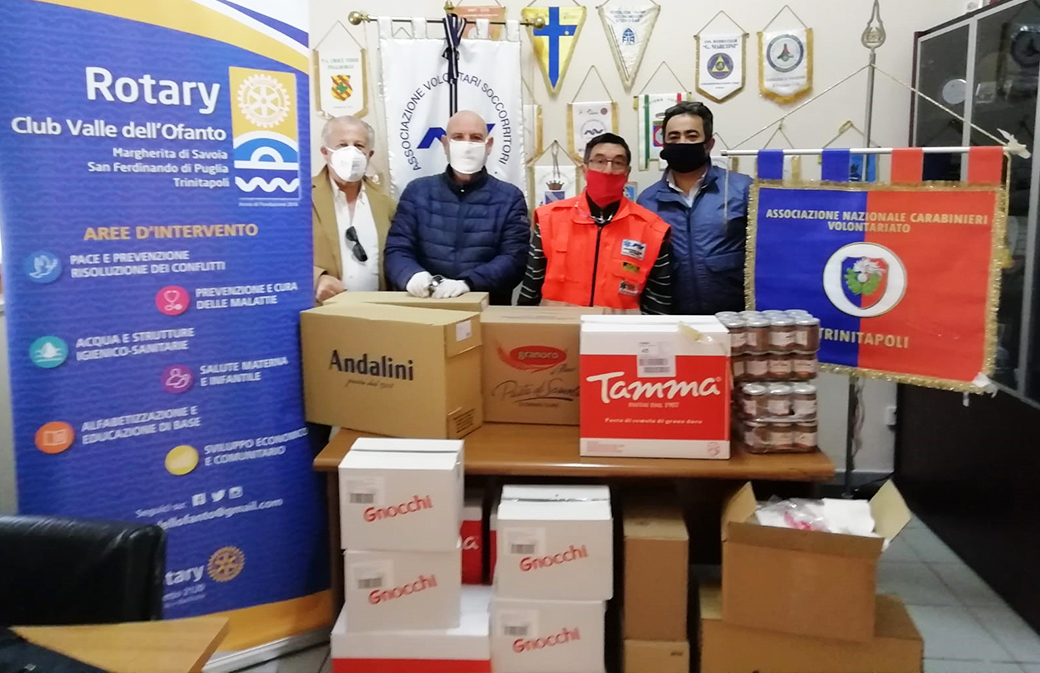 Progetto “Noi con Voi”: il Rotary Club Valle dell’Ofanto a sostegno delle persone in difficoltà
