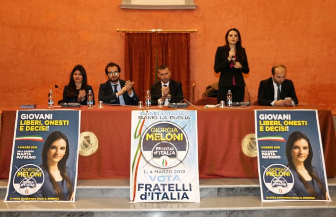 Trinitapoli, Fratelli d’Italia presenta la candidatura di Marta Patruno alla Camera dei deputati
