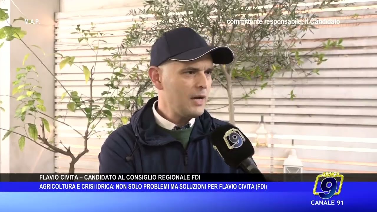 Agricoltura in sofferenza per la crisi idrica, Civita (FdI) punta su soluzioni concrete