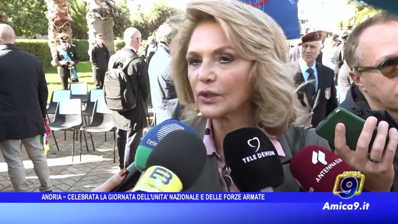 Celebrata ad Andria la Giornata dell’Unità Nazionale e delle Forze Armate