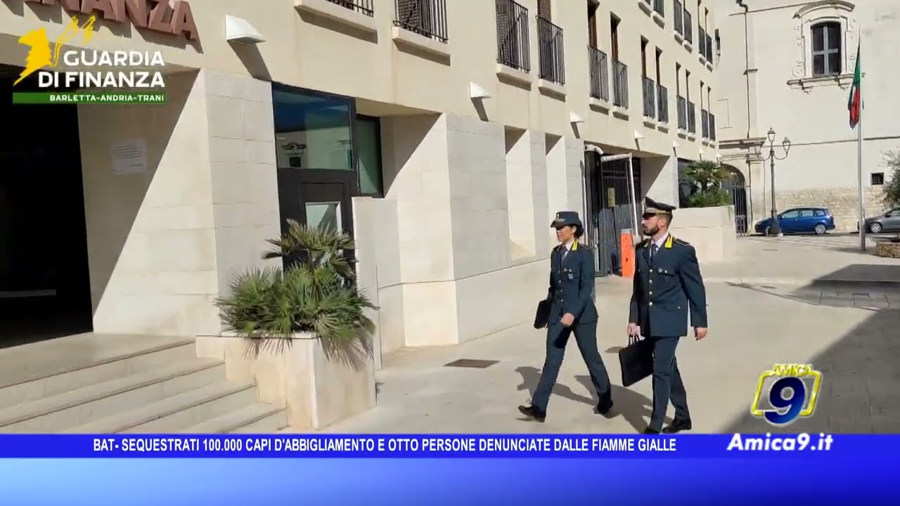 Sequestrati 100mila capi di abbigliamento contraffatti, otto persone denunciate