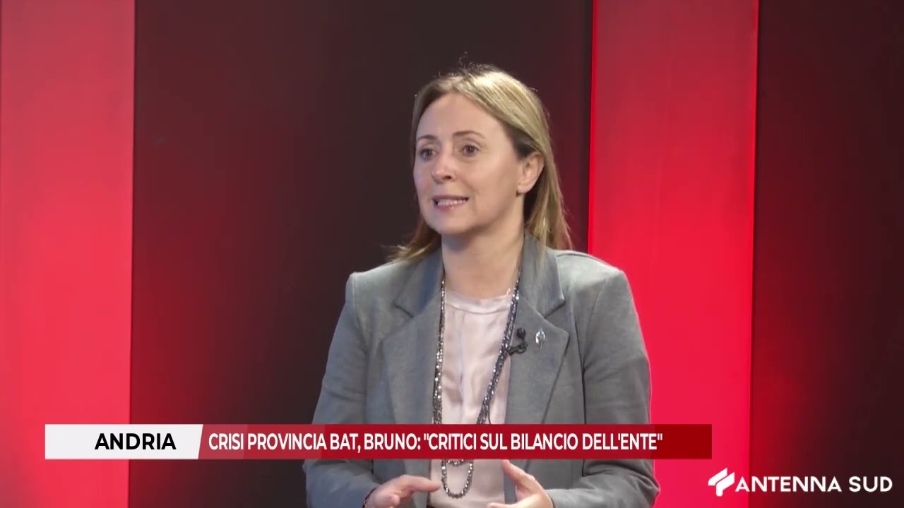 Crisi Provincia BAT, la sindaca Bruno: «Critici sul bilancio dell’ente»