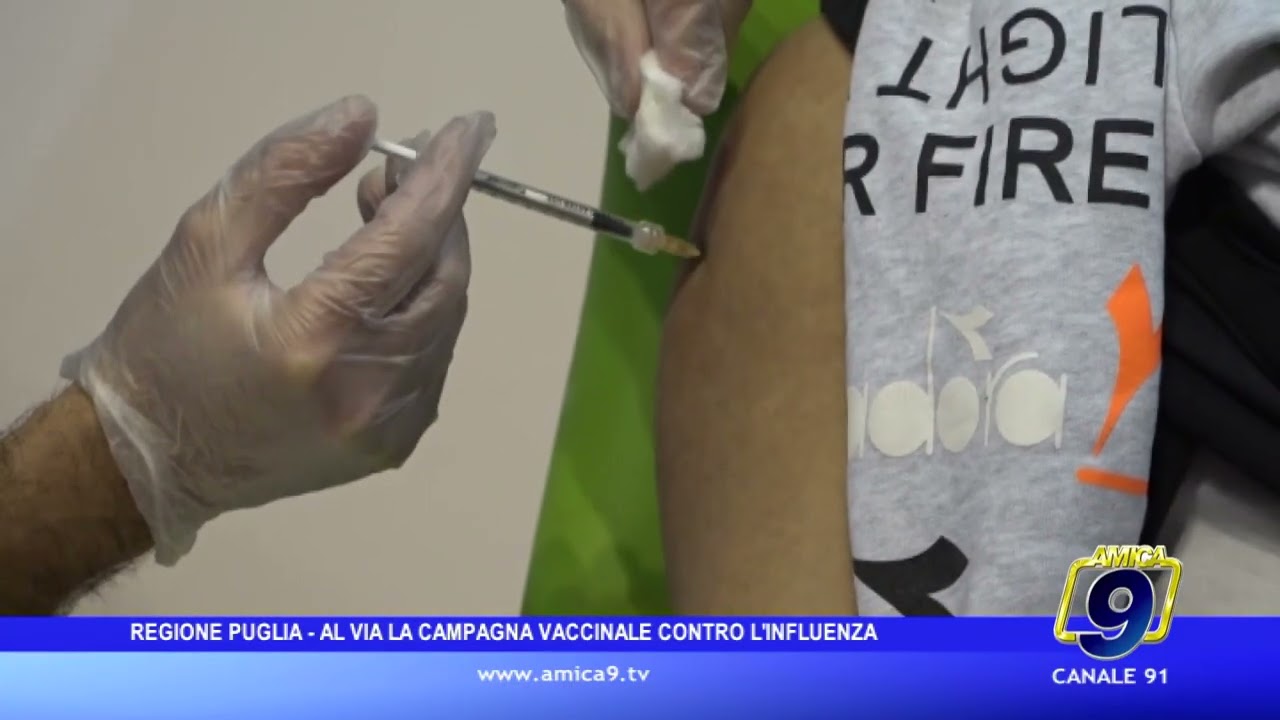 In Puglia al via la campagna vaccinale contro l’influenza stagionale