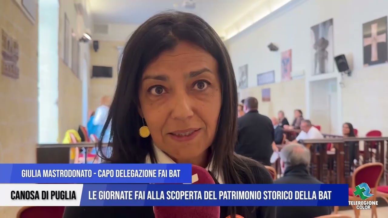 Canosa di Puglia, presentate le Giornate FAI d’Autunno: alla scoperta del patrimonio storico e culturale