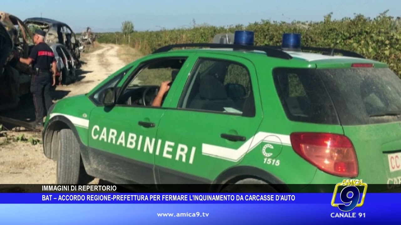 Accordo tra Regione e Prefettura per contrastare l’inquinamento causato dalle carcasse d’auto