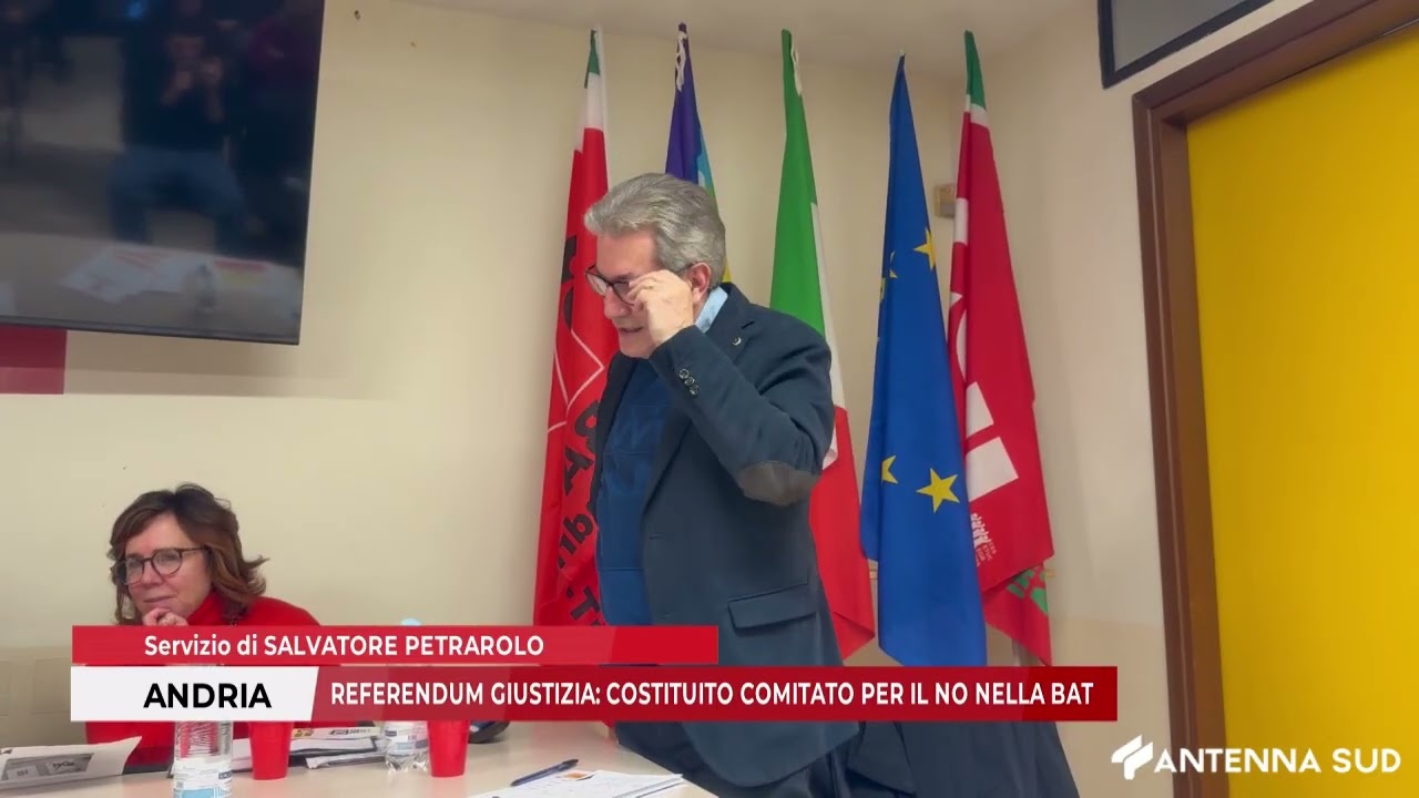 Referendum costituzionale sulla giustizia, costituito anche nella BAT il comitato per il NO