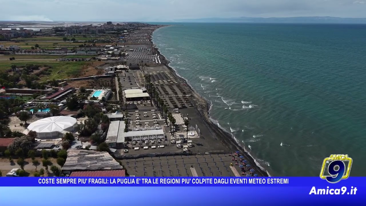 Coste sempre più fragili, la Puglia tra le regioni più colpite dagli eventi meteo estremi