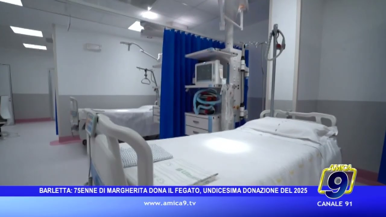 Margherita di Savoia, 75enne dona il fegato: undicesima donazione nella ASL BT nel 2025