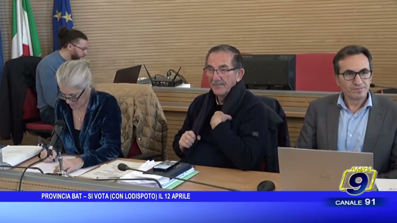 Provincia BAT, il 12 aprile prossimo si vota per il rinnovo del Consiglio provinciale