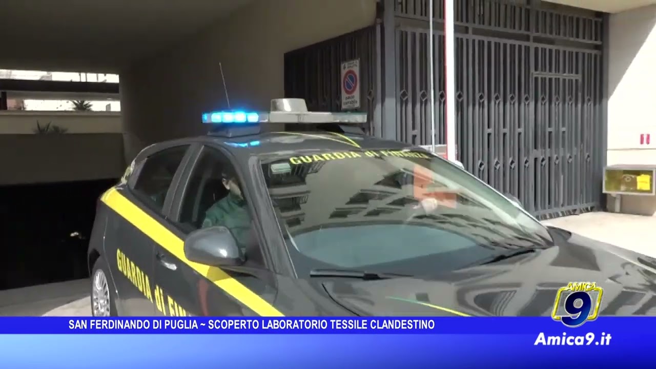 San Ferdinando di Puglia, la Guardia di Finanza scopre un laboratorio tessile clandestino