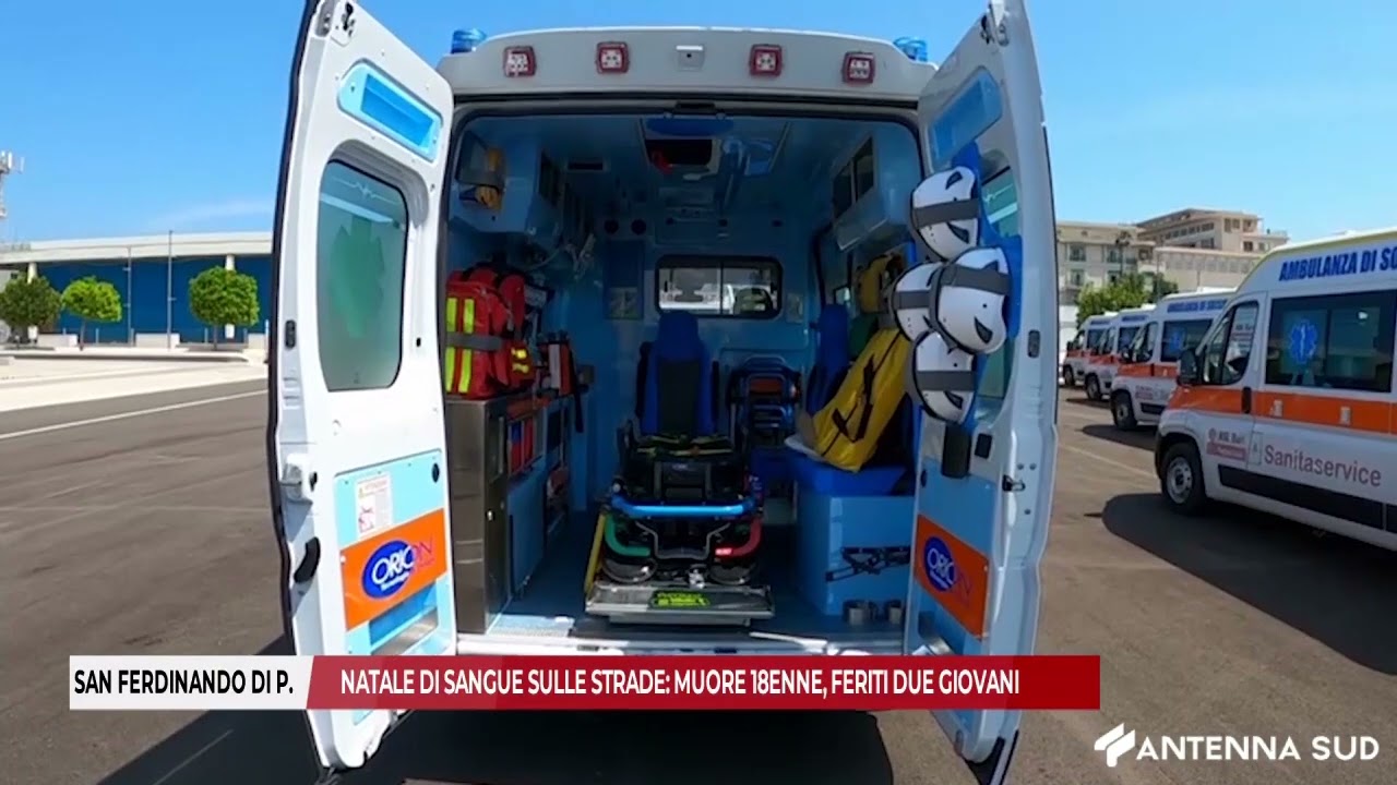 San Ferdinando di Puglia, Natale di sangue sulle strade: muore 18enne, feriti due giovani