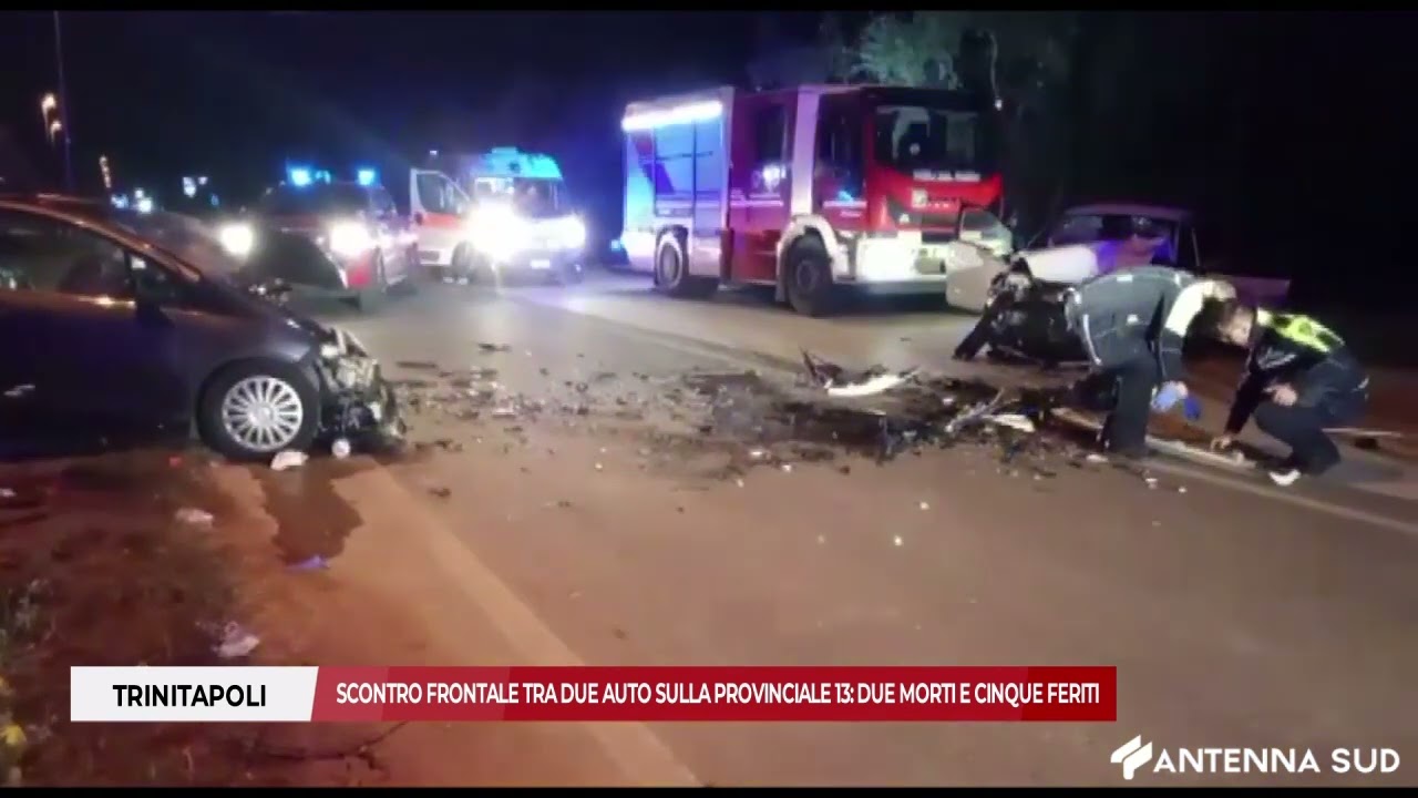 Trinitapoli, scontro frontale tra due auto sulla provinciale 13: due morti e cinque feriti