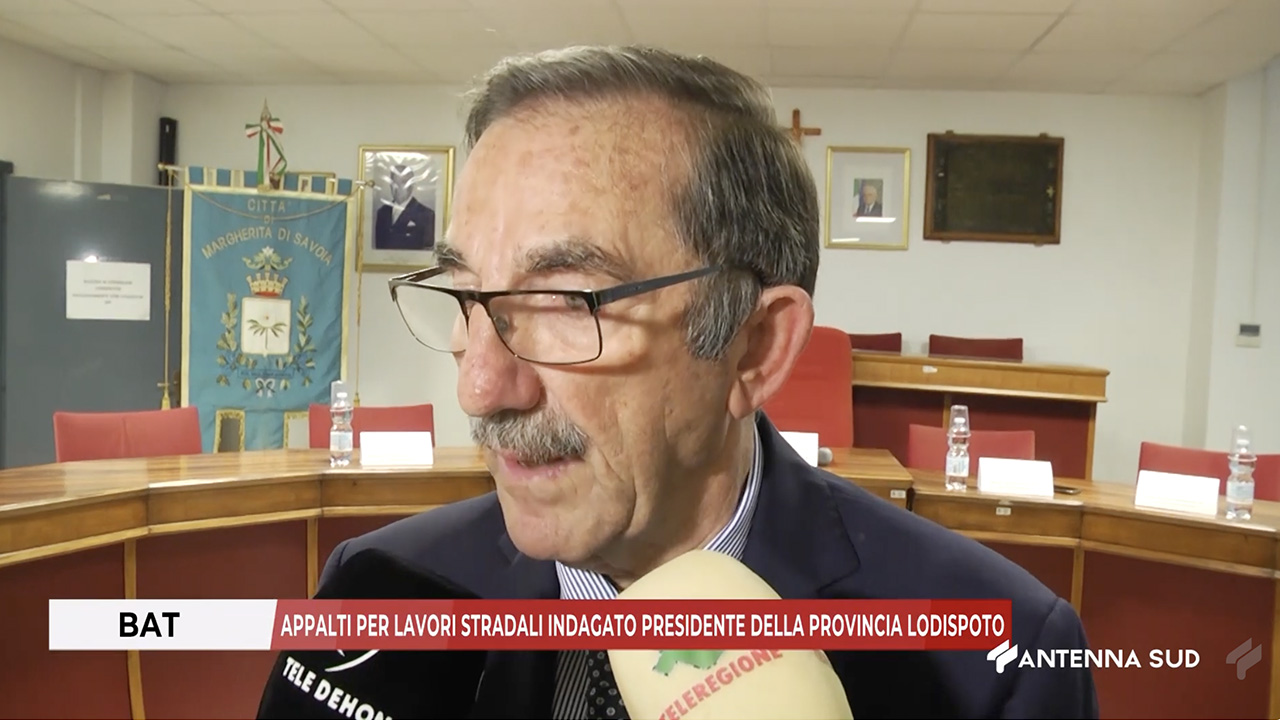 Appalti per lavori stradali nella BAT, indagato il presidente Lodispoto