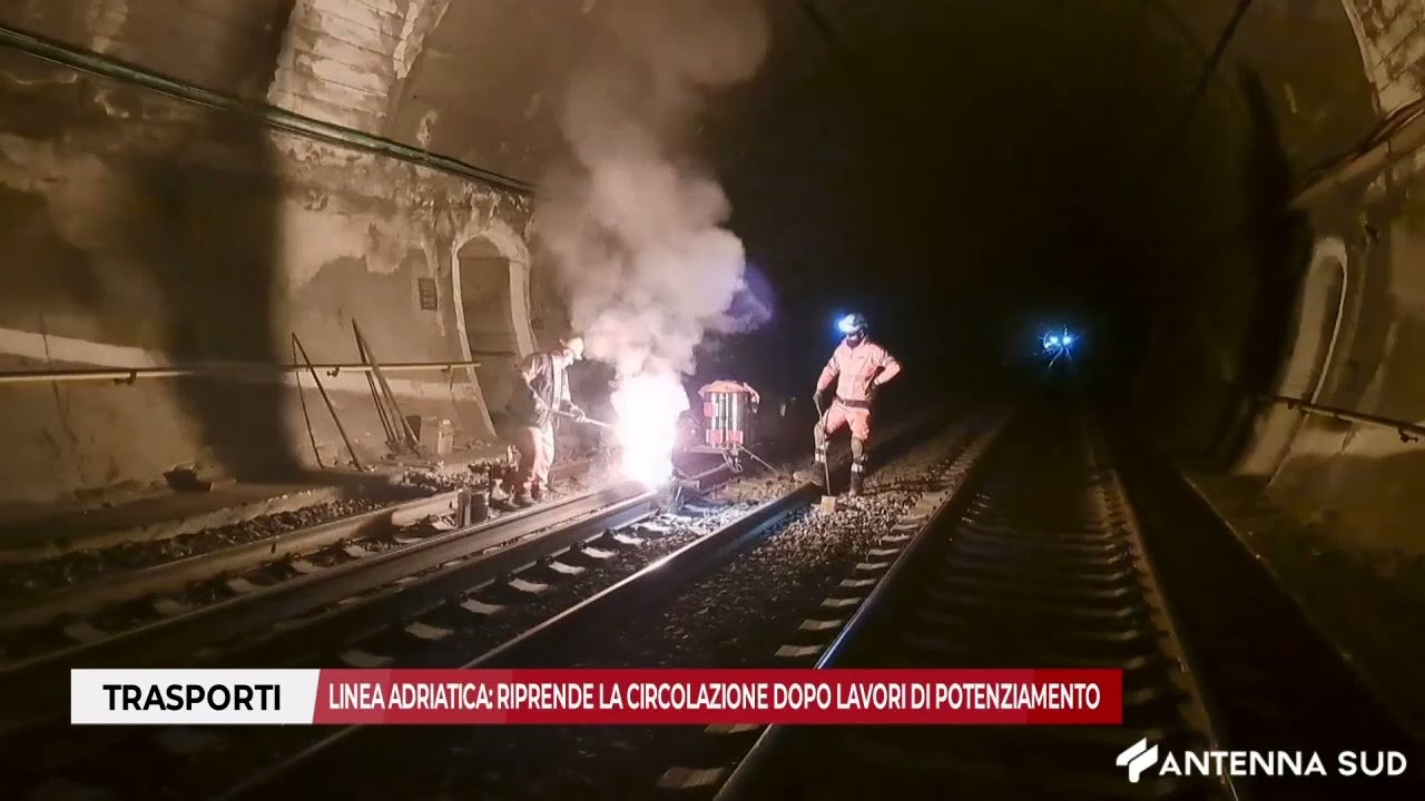 Trasporti ferroviari, tornano i treni sulla linea adriatica dopo l’intervento infrastrutturale