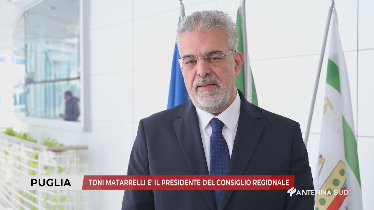 Toni Matarrelli eletto presidente del Consiglio regionale della Puglia