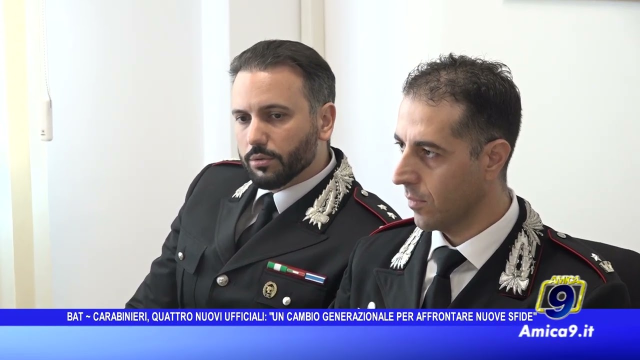 Carabinieri, quattro nuovi ufficiali nella BAT: “Un cambio generazionale”