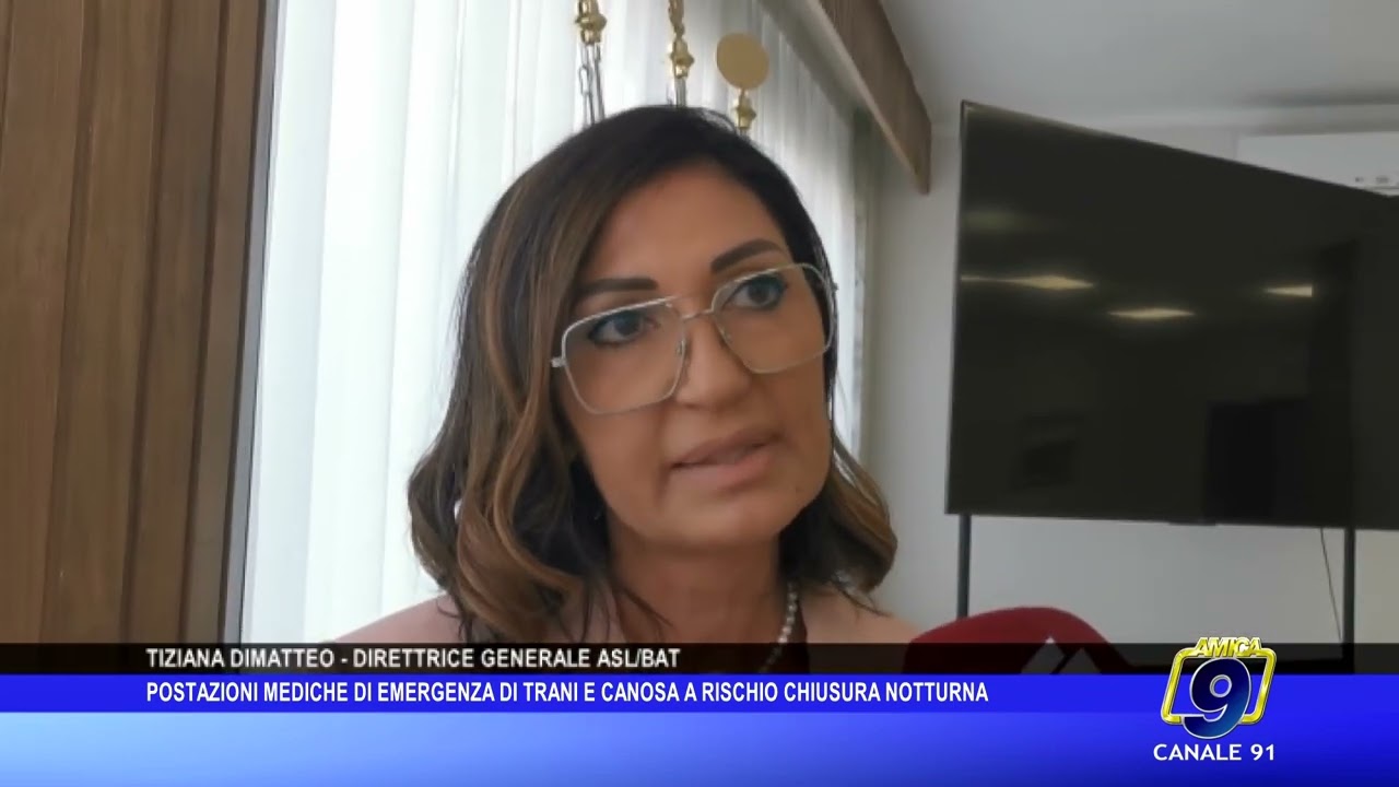 Canosa di Puglia e Trani, postazioni mediche di emergenza a rischio chiusura notturna