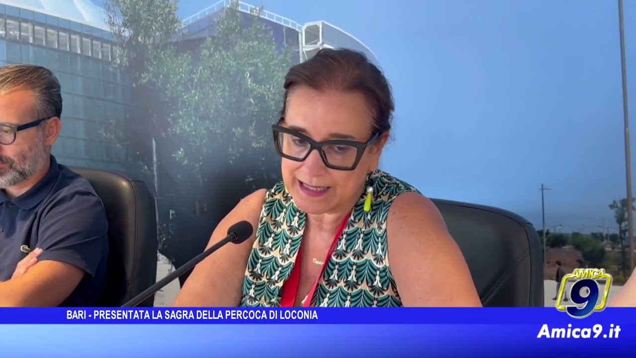 Presentata presso la sede della Regione Puglia la Sagra della Percoca di Loconia