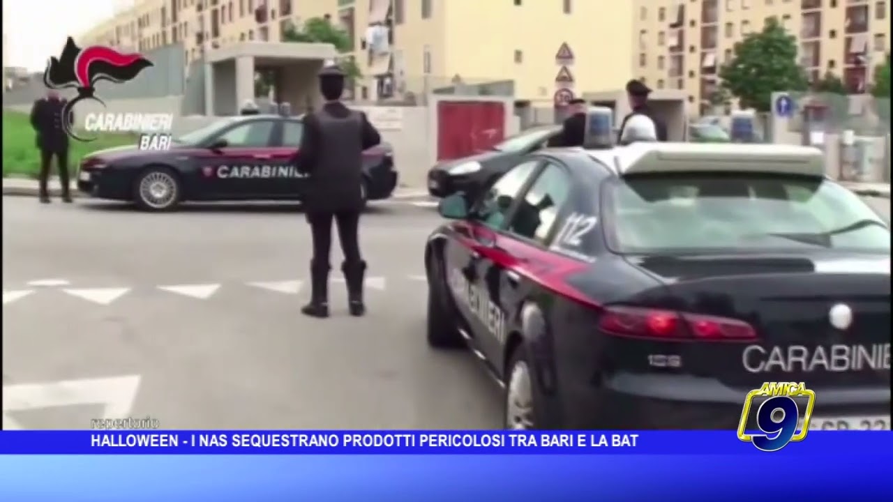 I NAS sequestrano prodotti pericolosi a tema Halloween nelle province di Bari e BAT