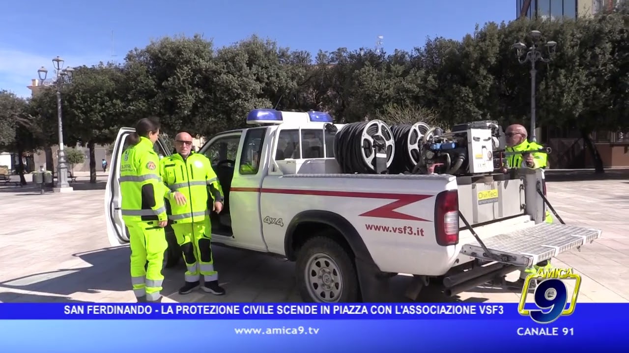 La Protezione Civile scende in piazza con l’associazione VSF3