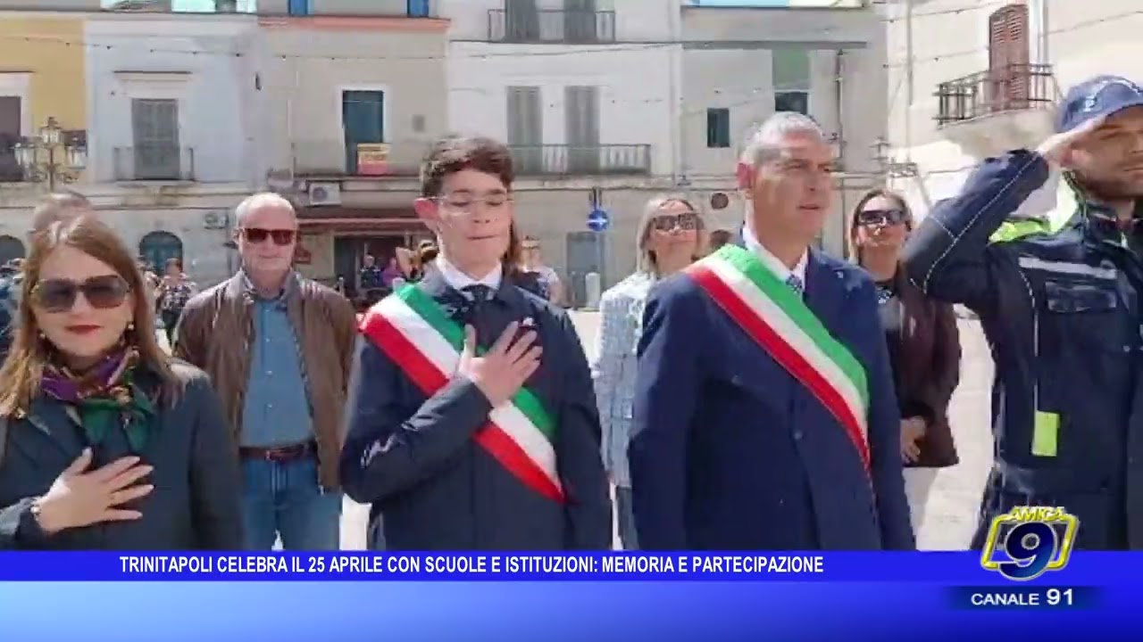 Trinitapoli celebra la Festa della Liberazione: scuole, istituzioni e comunità unite nel segno della memoria