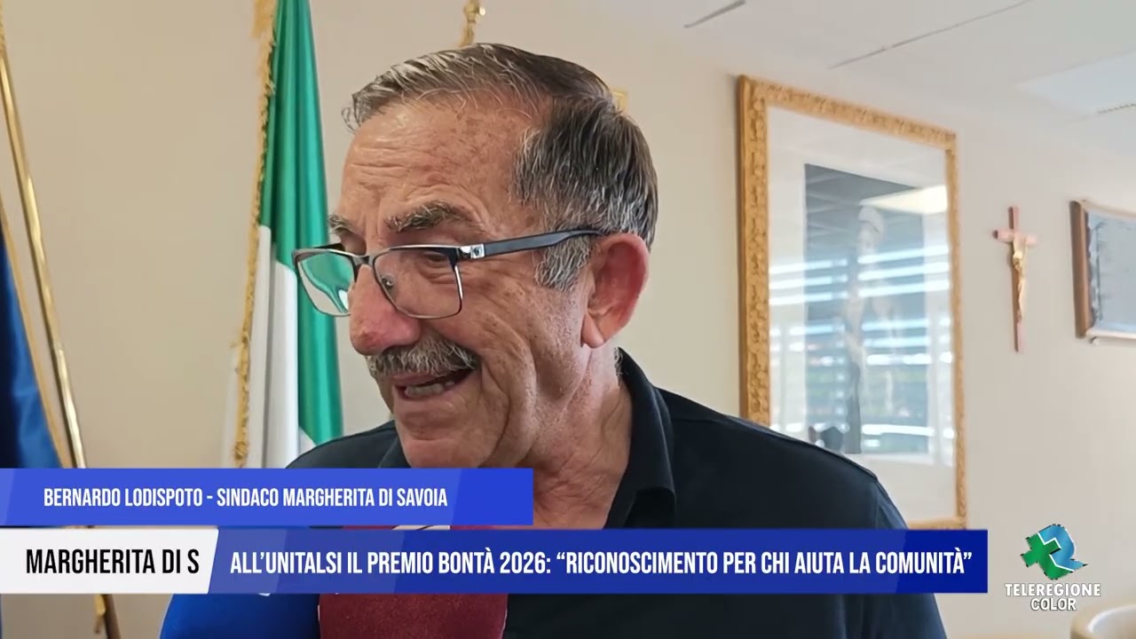 Premio Bontà 2026 all’Unitalsi per l’impegno al servizio della comunità