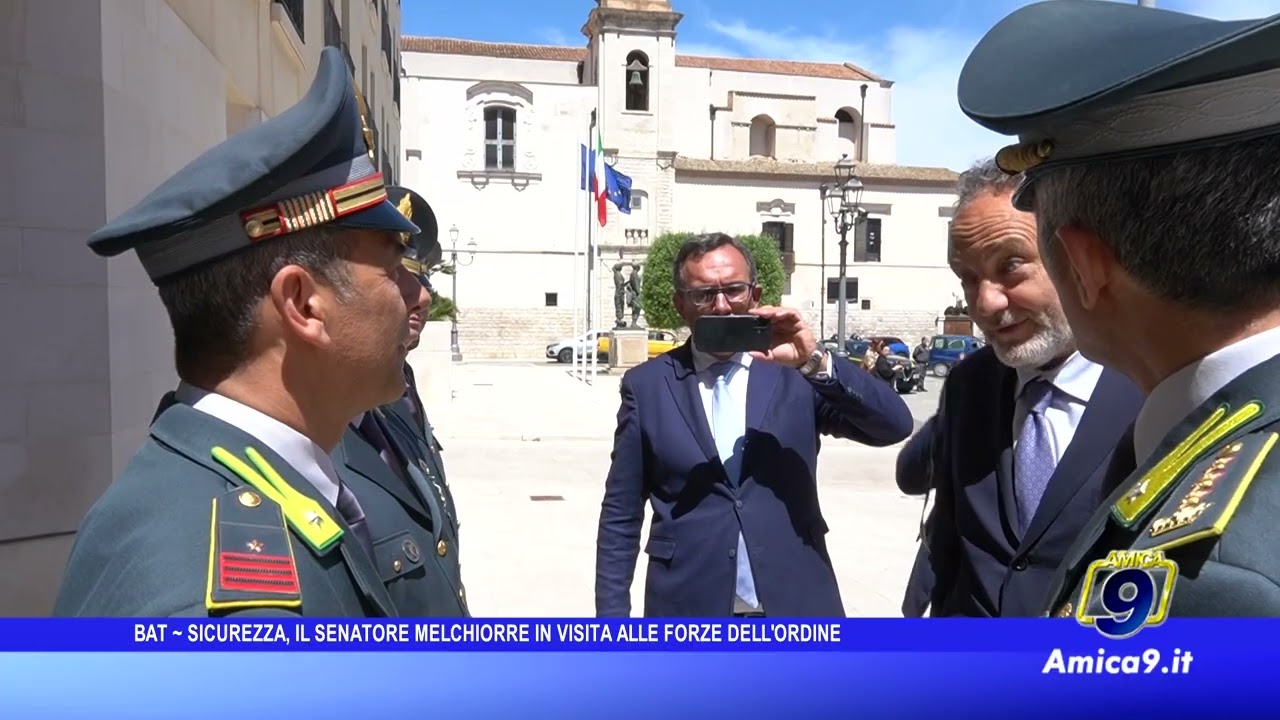 Il senatore Filippo Melchiorre incontra le forze dell’ordine della provincia BAT